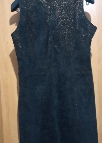 Parlak Simli Midi Elbise - Görsel 3