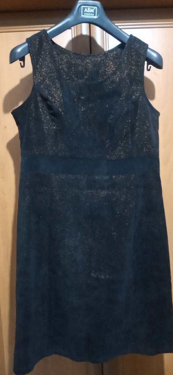 Parlak Simli Midi Elbise - Görsel 2