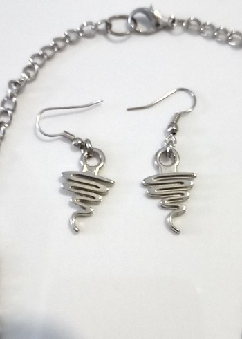 Yılan Desenli Zincirli Kadın Takı Seti - Görsel 3