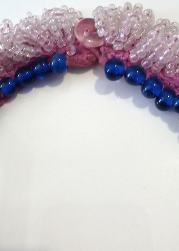 Pembe Boncuklu Kadın Kolye - Görsel 7