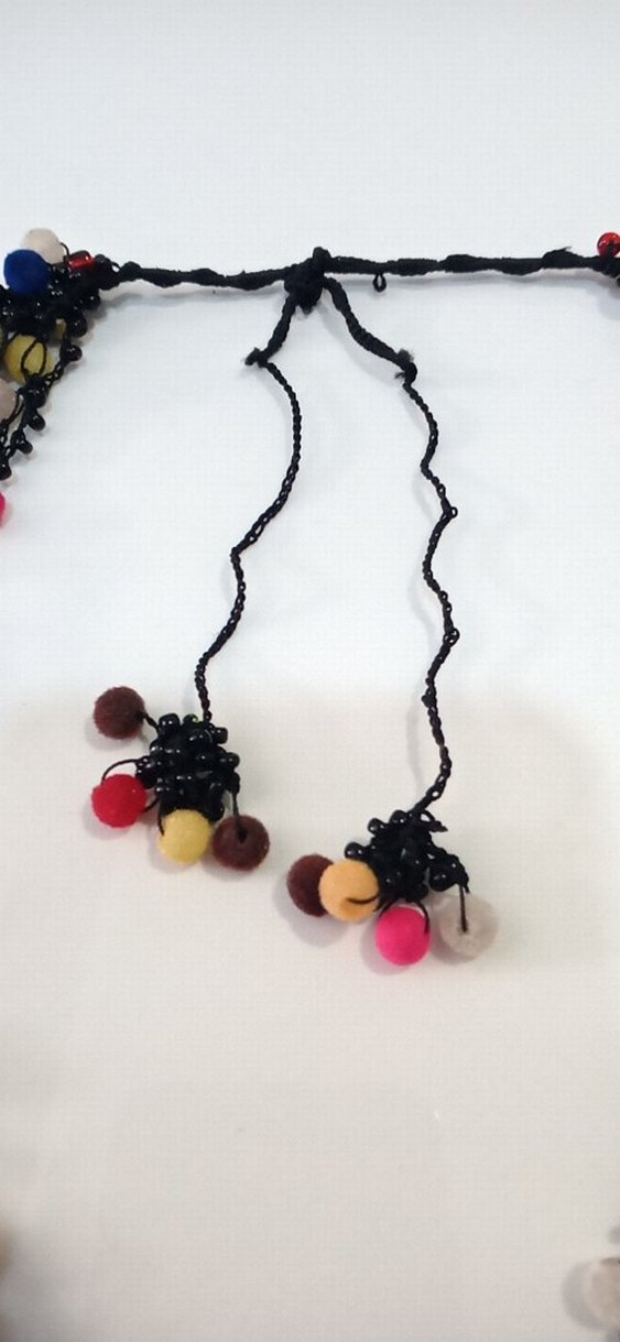 Renkli Boncuklu  Bohem  Kolye - Görsel 5