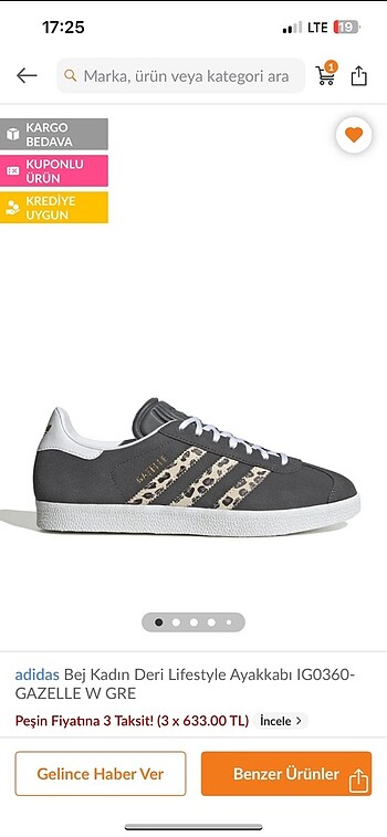 Gazelle 37.5 Adidas