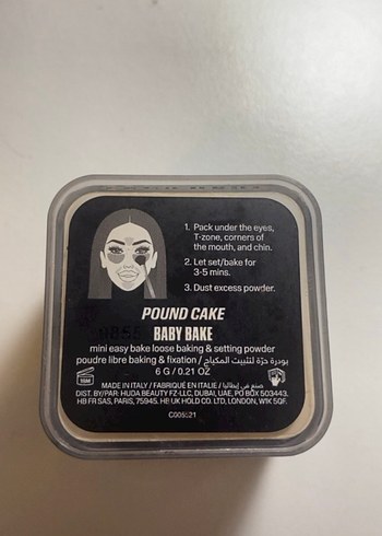 Huda Beauty Baby Bake Pudra mini - Görsel 5