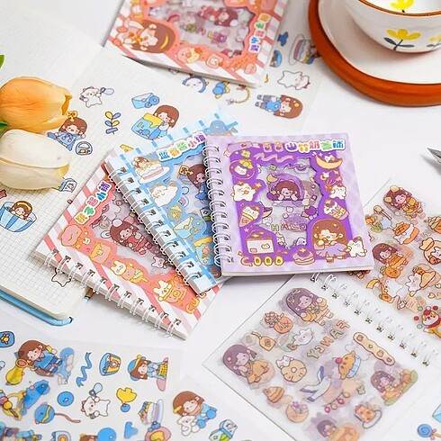 10sayfa kız sticker çıkartma kitabı