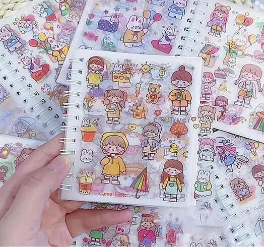 12sayfa kız sticker çıkartma kitabı