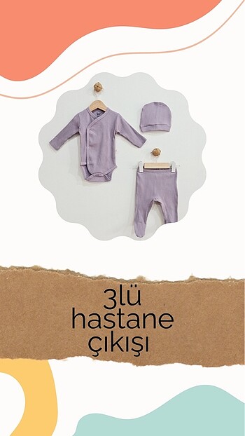 HelloBaby 3 parça hastane çıkışı seti