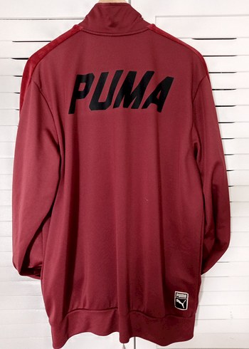 Bordo Fermuarlı Puma Spor Ceket - Görsel 3