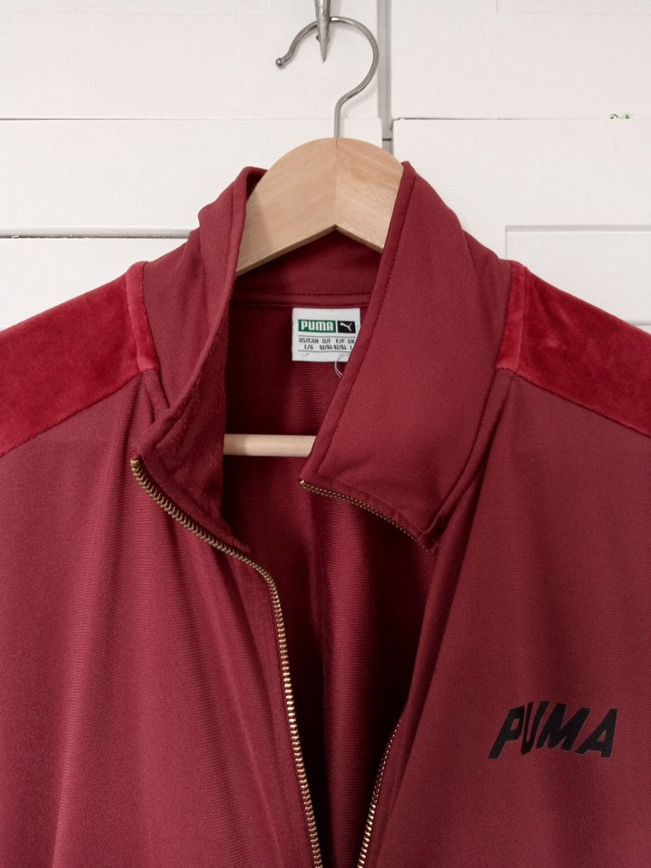 Bordo Fermuarlı Puma Spor Ceket - Görsel 2