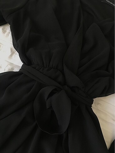 s Beden siyah Renk Şifon elbise