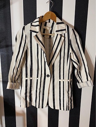 Çizgili Blazer
