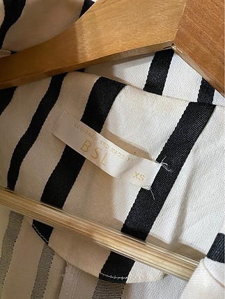 BSL FASHION Çizgili Blazer
