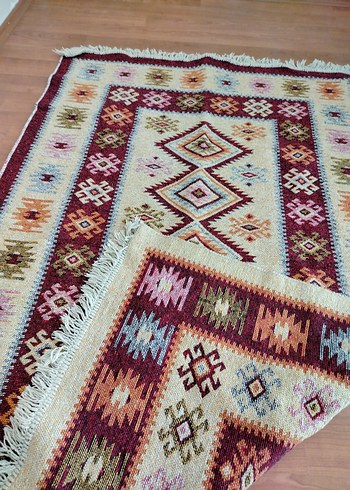 Beden çeşitli Renk Renkli Nakışlı Geleneksel Halı kilim