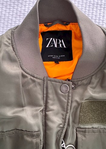 s Beden haki Renk Zara Haki Bomber Kadın Ceket