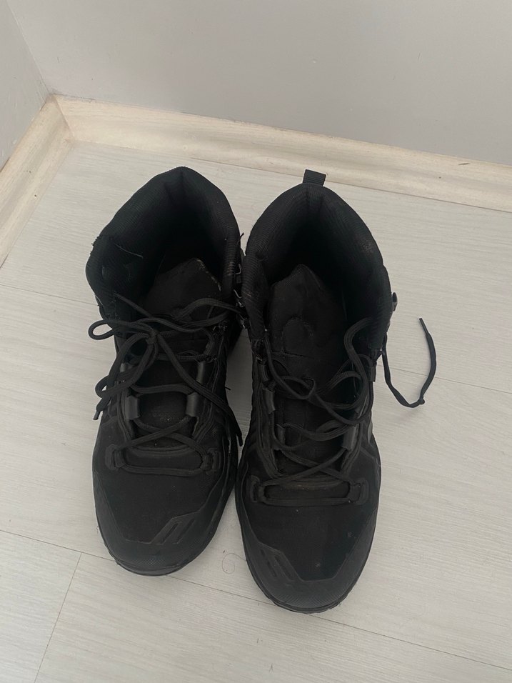 Siyah Bağcıklı Erkek Lastik Bot - Görsel 2