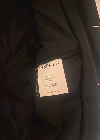 Düğmeli fermuarlı Siyah Deri Erkek Ceket - Görsel 4