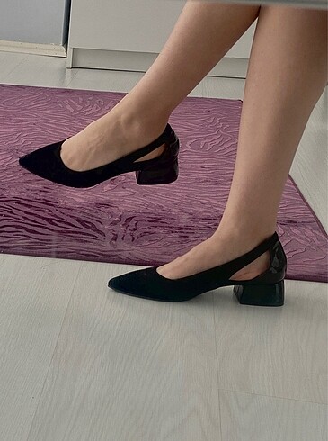 Fox Ayakkabı FOX SHOES 36 numara siyah topuklu ayakkabı