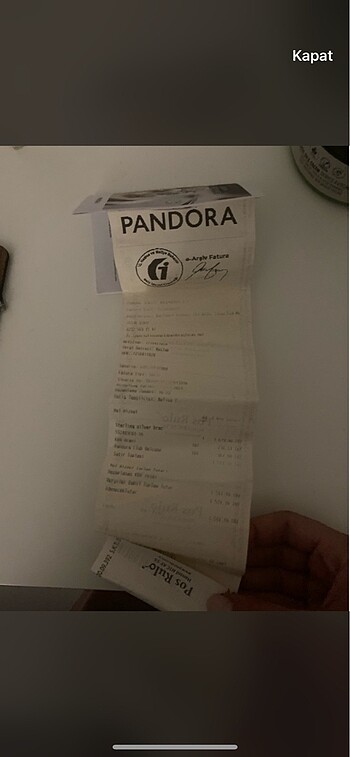 Beden beyaz Renk PANDORA SU YOLU BİLEKLİK