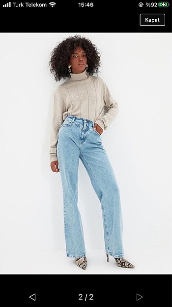 Wide leg jean