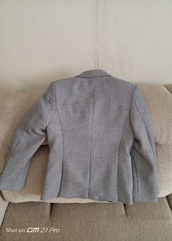 Diğer Erkek Çocuk Gri Düğmeli Klasik Ceket