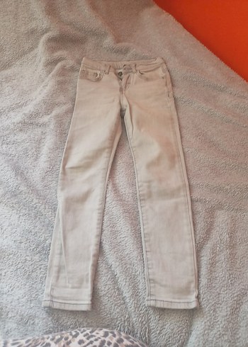 Bej Erkek Çocuk Denim Pantolon
