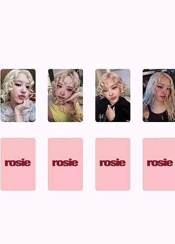 Rose rosie photocard set 
