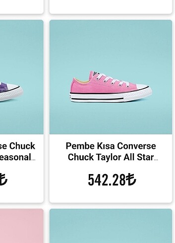 33 Beden pembe Renk Kız çocuk Pembe converse orijinal