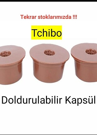 4 adet Tchibo Doldurulabilir Kapsül