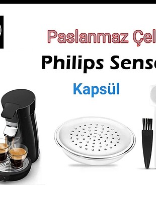 Philips Senseo Çelik Kapsül ve duble aparat