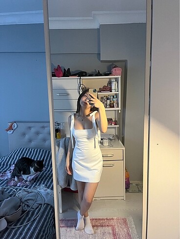 Zara Zara mini beyaz elbise