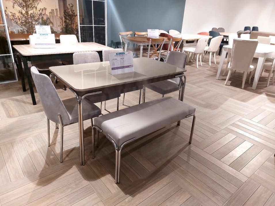 Gri Modern Yemek Masası - Görsel 2