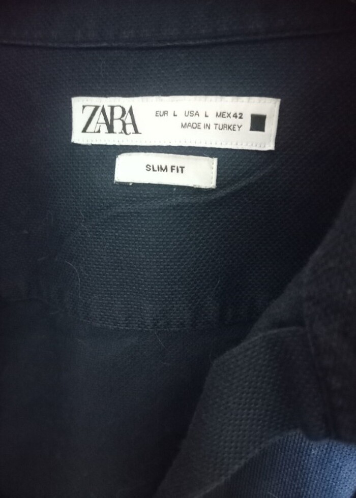 Zara slim fit lacivet L beden gömlek  - Görsel 4