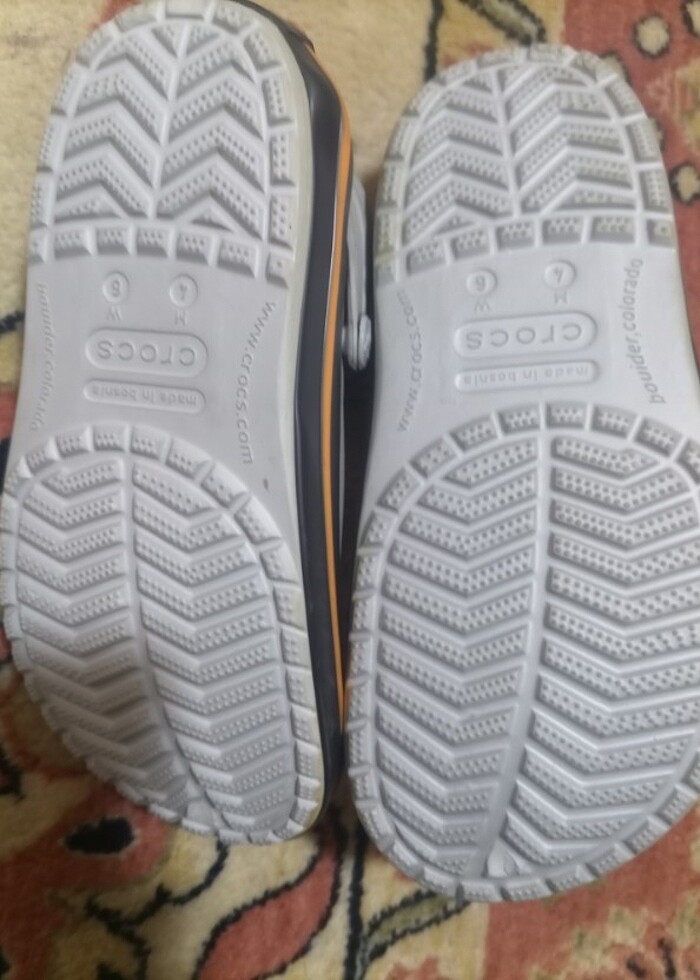 Çakma Crocs gri terlik  - Görsel 4