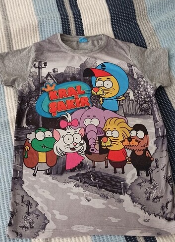 10 Yaş Beden Kral şakir t-shirt 9 10 yaş