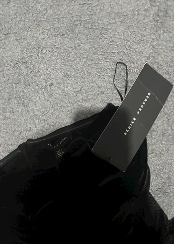 Drapeli Siyah Straplez Uzun Kadın Elbise - Görsel 4