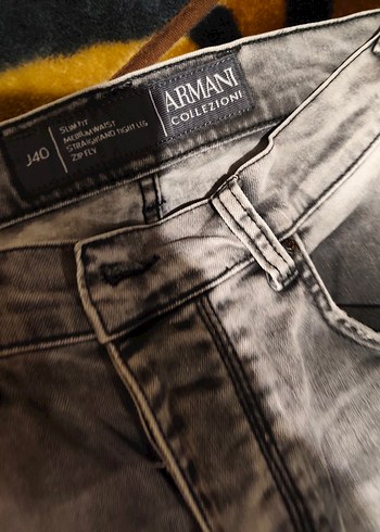 Gri Erkek Denim Bol Kesim Kot Pantolon - Görsel 2