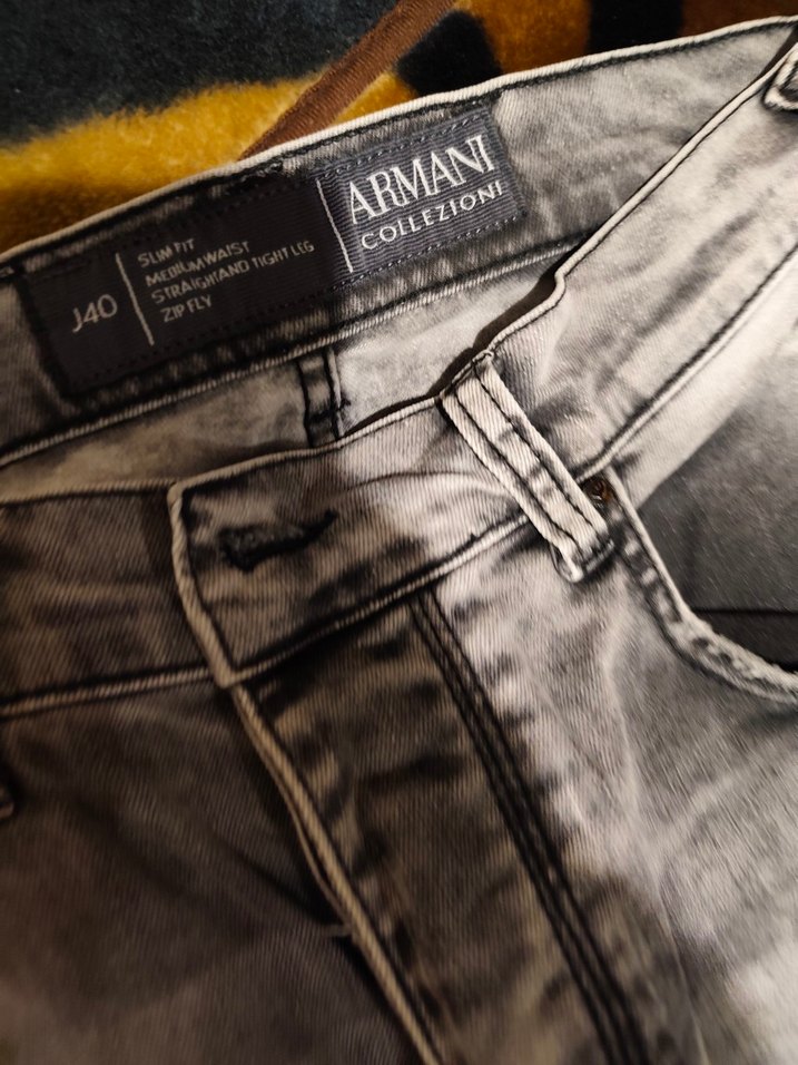 Gri Erkek Denim Bol Kesim Kot Pantolon - Görsel 2