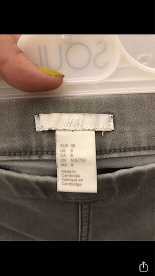 m Beden gri Renk H&M tayt pantolon