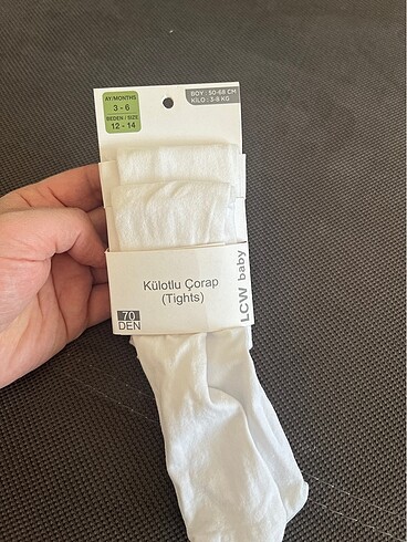 LC Waikiki Kız bebek beyaz külotlu çorap