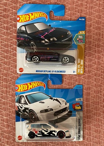 Hot Wheels Nissan Skyline GT-R33 CİVİC Lot