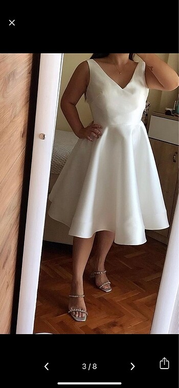 l Beden Oleg cassini mini gelinlik