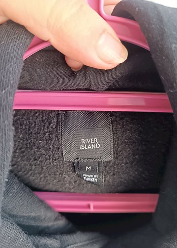 m Beden siyah Renk Siyah Kapüşonlu Uzun Kollu Sweatshirt
