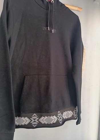 River Island Siyah Kapüşonlu Uzun Kollu Sweatshirt