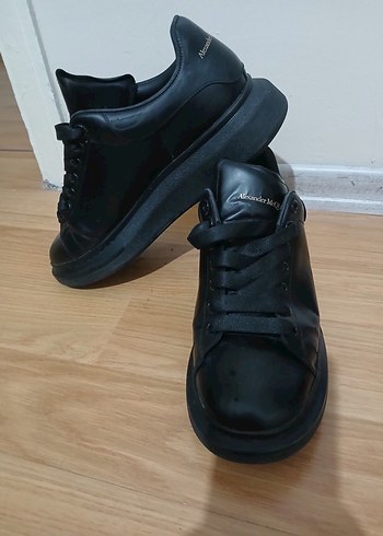 Alexander McQueen Siyah Deri Sneaker