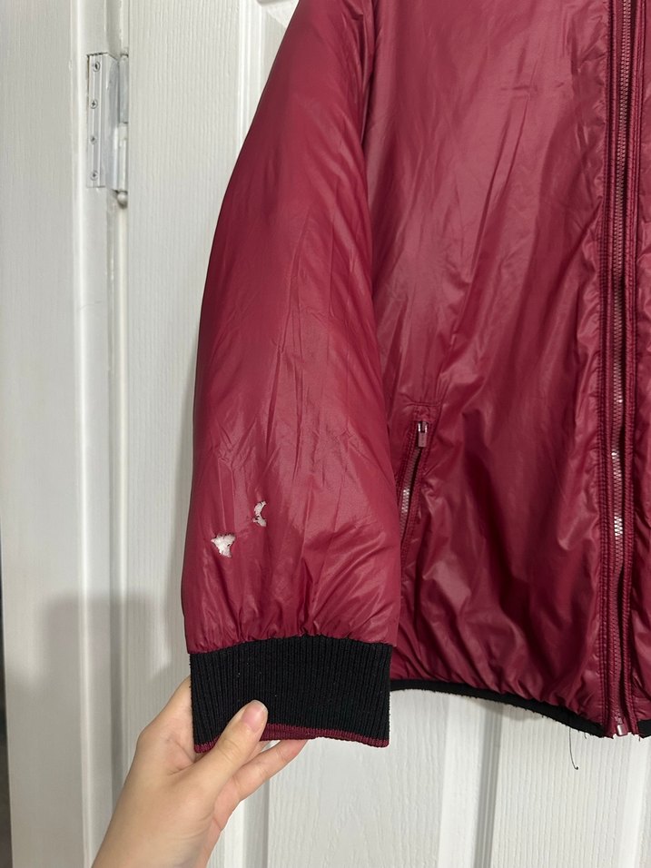 Siyah Fermuarlı çift taraflı erkek Mont - Görsel 4