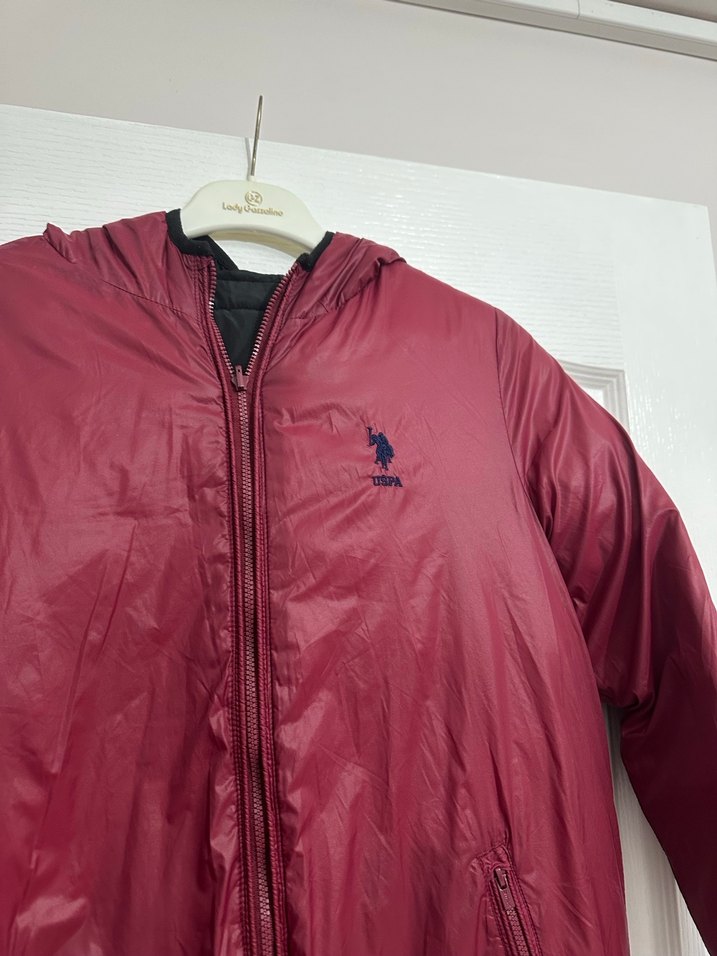 Siyah Fermuarlı çift taraflı erkek Mont - Görsel 3