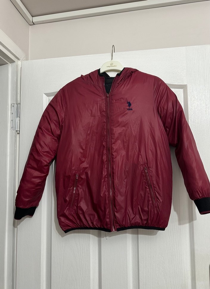 Siyah Fermuarlı çift taraflı erkek Mont - Görsel 2