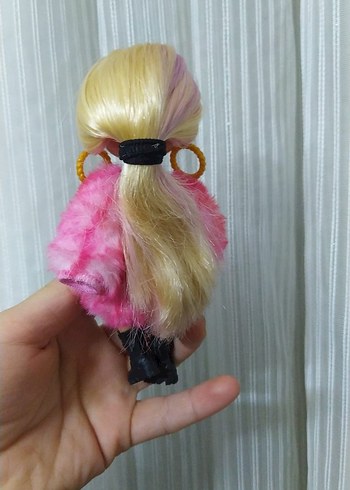 Pembe peluş ceketli bebek - Görsel 2