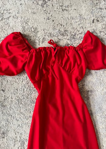 madonna kırmızı elbise - Görsel 6