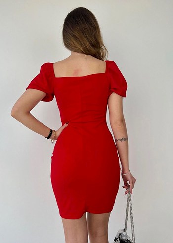 madonna kırmızı elbise - Görsel 2