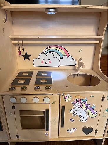Ikea ahşap çocuk mutfak